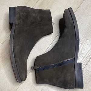 All Saints Brown Suede Chelsea Boot